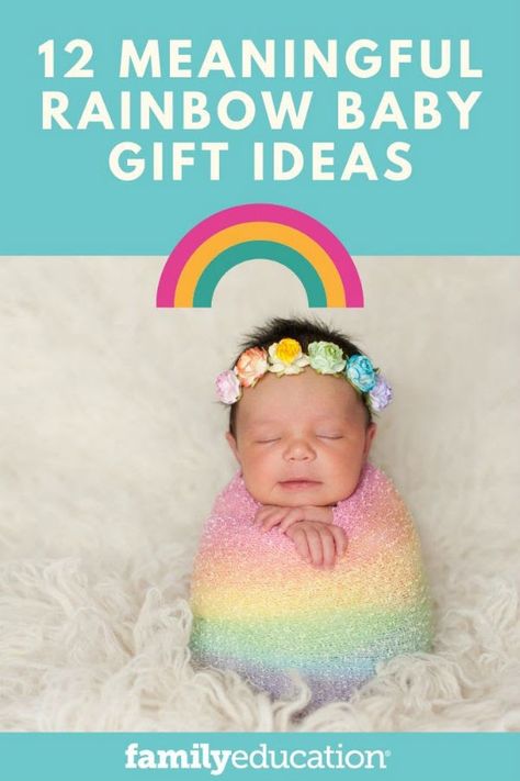 Rainbow Baby Gift Ideas, Rainbow Baby Gifts, Rainbow Baby Shower Ideas, Rainbow Baby Quotes, Baby Wishes, Rainbow Baby Gift, Baby Gift Ideas, Baby Shower Gift Basket, Baby Monthly Milestones