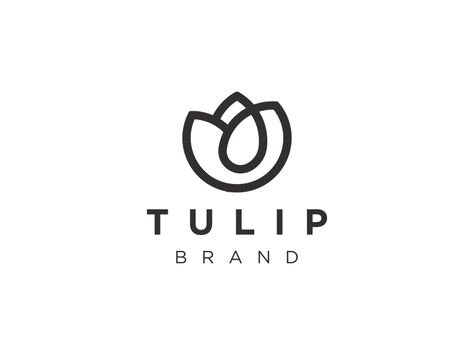 Tulip Brand Tulip Logo Design, Nutrition Logo Design, Lion Icon, Nutrition Logo, Wood Logo, Decor Logo, Branding Design Packaging, Flower Icons, Care Logo