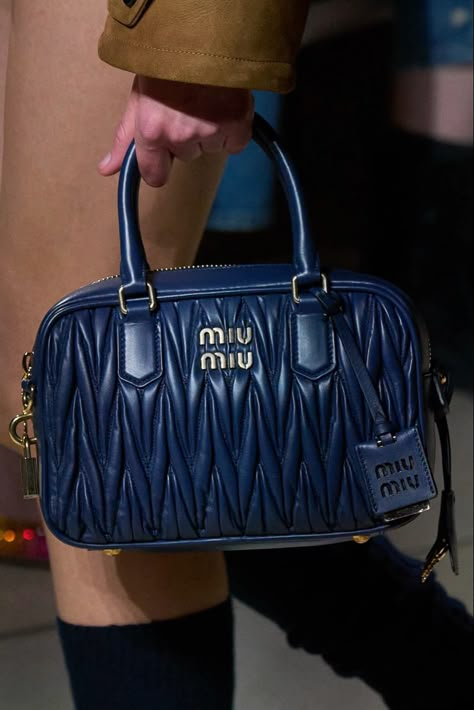 Miu Miu Blue Bag, Gothic Chic, Miu Miu Bag, Carlo Scarpa, Bag Obsession, Fancy Bags, Vogue Russia, Rory Gilmore, Pretty Bags