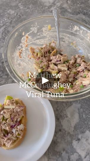 Mathew Mcconaughy Tuna Salad, Matthew Mcconaughey Tuna Salad Recipe, Mathew Maconohay Tuna Salad, Matthew Mcconaughey Tuna Salad, Jalapeño Chips, Recipes Pescatarian, Jalapeno Chips, Sandwiches Healthy, Apple Cider Vinegar Lemon