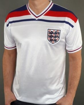 Retro Football Shirts, Old Skool, England, West Ham, Tottenham, Leeds Retro England Football Shirts, England Three Lions, 1982 Shirt, 1966 World Cup Final, 80s Films, Vintage Doctor, England Football Shirt, Football Trainer, England Shirt