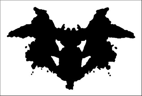 Example-of-a-Rorschach-Ink-Blot-psychology Ink Blot Test, Ink Blot, Psychology, White, Black