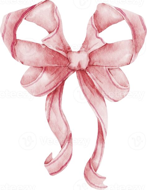 watercolor pink bow clip art Watercolor Bow, Bow Image, Bow Drawing, Bow Art, Pink Art, Photo Wall Collage, Bow Design, Pink Watercolor, Bow Clips