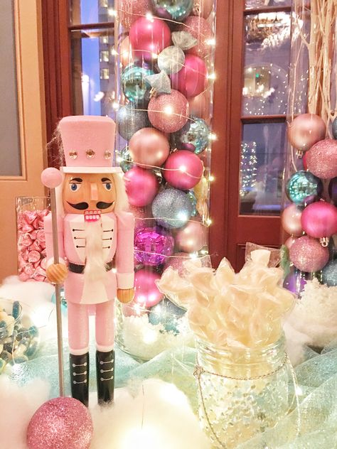 Nutcracker Candy Bar by Jenniferdesignsevents.com Nutcracker Candy Bar, Land Of Sweets Nutcracker Party, Nutcracker Ideas, Christmas Dorm, Whimsical Crafts, Christmas Candy Bar, Nutcracker Sweet, Candy Display, Party 2023