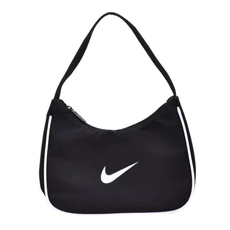 A small back Nike shoulder bag Nike Shoulder Bag, Reworked Bag, Nike Purses, Nike Reworked, Uk Festivals, Nike Bag, Bag Nike, Reworked Nike, Nike Bags