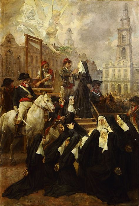 French Revolution Painting, Catholic Theology, Lives Of The Saints, The French Revolution, Rennaissance Art, Historical Painting, French Revolution, Roman Catholic, Catholic Faith