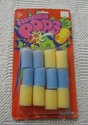 Vintage Kenner Products Finger Pops Foam Toy 1977 Unopened Pack of 12 Popper | #332112001 Suitcase Chair, Vintage Toys 1970s, 70s Childhood, 80s Childhood, 1970s Toys, 1980s Childhood, 70s Toys, Foam Finger, Kids Memories