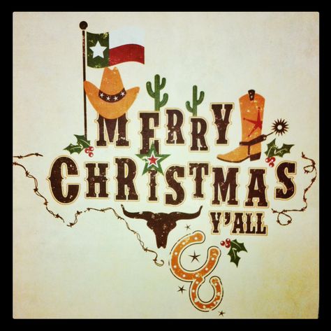 Merry Christmas Y'all Texas Christmas, Classroom Doors, Texas Decor, Merry Christmas Yall, Texas Forever, Loving Texas, Texas Girl, Merry Christmas Images, Cowboy Christmas