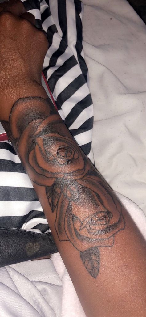 Rose tattoo on forearm Rose Arm Tattoo Men, Forearm Tattoo Rose, Rose Forearm Tattoo Men, Rose Tattoo On Forearm, Rose Tattoo Arm, Rose Arm Tattoo, Tree Tattoo Men, Rose Tattoo Forearm, Rose Tattoo On Arm