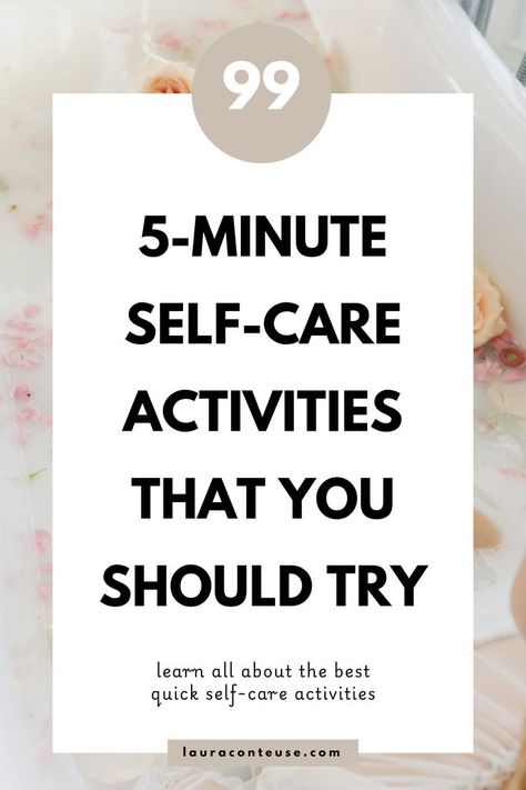 It's time for self-care when busy! Transform your everyday self-care routine with these quick 5-minute self-care activities. This guide includes simple ideas for self-care at home that support personal wellness without taking much time. Discover quick self-care activities for women and a helpful list of self-care activities. From fun self-care activities for adults to practical self-care tips, you’ll find ways to relax and recharge with ease. Things To Do For Self Care At Home, Relaxing Self Care Ideas, Self Care Activities For Women, Self-care Ideas For Women, Easy Self Care Ideas, Simple Self Care Ideas, Self Care Activities For Adults, Self Care Routines, How To Take Care Of Yourself