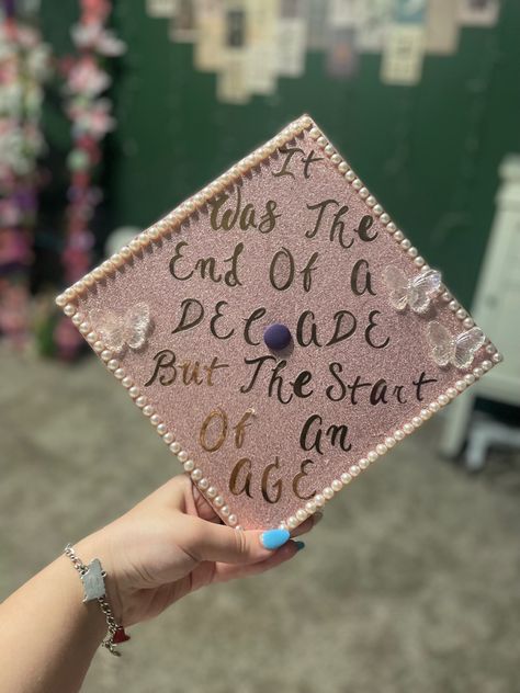 Taylor Swift Senior Crown, Taylor Swift Cap Ideas For Graduation, Long Live Graduation Cap, Taylor Swift Themed Graduation Cap, Taylor Swift Inspired Graduation Caps, Graduation Caps Taylor Swift, Taylor Swift Graduation Cap Ideas, Graduation Cap Taylor Swift, Graduation Cap Designs Taylor Swift