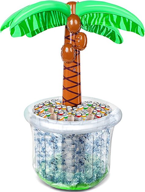 Beach Theme Party Decor, Pool Party Decorations, Luau Hawaiian Birthday Party Supplies Ocean Jungle Tropical Themed Party Decoration Summer Outdoor Drink Cooler Beach Theme Party Decorations, Inflatable Palm Tree, Beach Theme Party, Luau Party Decorations, Drink Cooler, Luau Theme Party, Hawaiian Birthday Party, Hawaiian Birthday, Pool Party Decorations