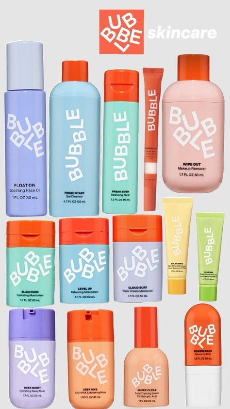 Bubble Face Care, Bubble Makeup Remover, Bubble Skincare Set, All Bubble Products, Bubbles Skincare, Skin Care Recommendations, Bubble Makeup, Skincare Bubble, Face Cream For Dry Skin