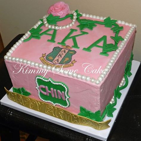 Have A Blessed Birthday, Alpha Kappa Alpha Gifts, Alpha Kappa Alpha Christmas, Greek Cake, Alpha Kappa Alpha Sorority Paraphernalia, Blessed Birthday, Aka Sorority Gifts, Lantern Centerpiece Wedding, Skee Wee