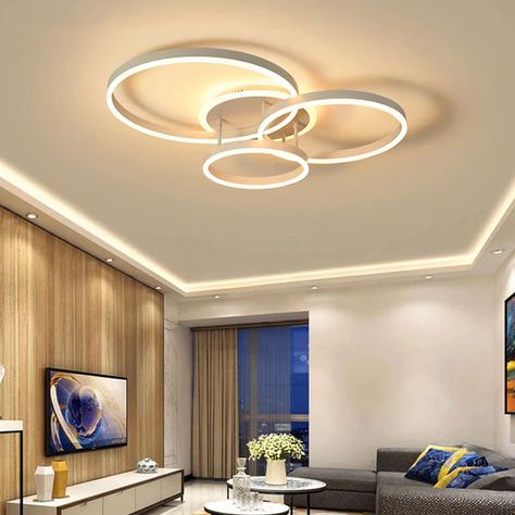 Surface Mounted Modern Led Ceiling Light For Living Room Bedroom Dining Room White&Coffee Lustre Chandelier Ceiling Lamp Fixture Item Type: Ceiling LightsIs Bulbs Included: YesLight Source: LED BulbsPower Source: ACVoltage: 90-260VCertification: ceBody Material: Ironware + AcrylicInstall Style: Surface mountedStyle: ModernBase Type: WedgeMaterial: MetalNumber of light sources: > 20Switch Type: NoneApplication: KitchenApplication: Dining RoomApplication: Bed RoomApplication: FoyerApplication: Stu Dining Room White, Ceiling Light For Living Room, Modern Led Ceiling Lights, White Dining Room, Light For Living Room, Room White, Chandelier Lighting Fixtures, Iron Lamp, Black Pendant Light