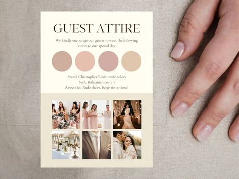 Wedding Guest Attire With Photo Dresscode Party Color - Etsy Turkey Dresscode Party, Wedding Guest Attire, Earth Tone Color, Christopher Esber, Guest Attire, Nude Shoes, Wedding Attire Guest, Colorful Party, Nude Color