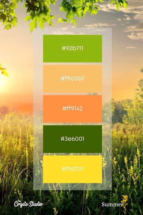 Farm Color Scheme, Nature Color Palette Hex Codes, August Color Palette, Artful Agenda, Website Colors, Living Design Ideas, August Colors, Procreate Color Palettes, Kids Youtube Channel