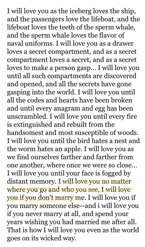 quotes lemony snicket love literature books relationships love happy boyfriend Lemony Snicket Love Letters, A Letter To The Luminous Deep, Lemony Snicket Love Quotes, Love Letters Never Sent, Lemony Snicket I Will Love You, Dear Beatrice Lemony Snicket, Poem To Boyfriend, For Beatrice Lemony Snicket, Quotes Lemony Snicket