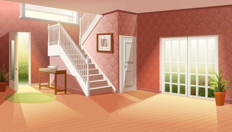 Anime House, Episode Interactive Backgrounds, Anime Places, House Cartoon, Episode Backgrounds, Cartoon House, Scenery Background, Wood House, Anime Backgrounds Wallpapers