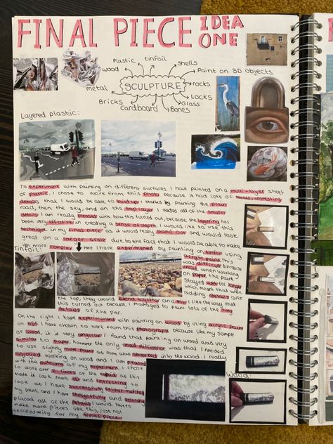 Ao4 Gcse Art, Visual Art Title Page, Gcse Art Food Final Piece, Final Piece Art Gcse Plan, Sketchbook Pages Architecture, Final Piece Planning Art Gcse, Photography Gcse, Mind Map Art, Gcse Sketchbook