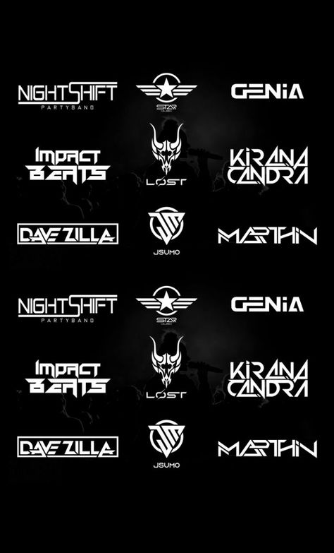 Looking for Modern Typography DJ Music Logo? I'm a experienced logo designer specialized in DJ, Band, EDM, Hip-hop, Techno, Gothic, Metal, Rap, Rock, Music, Artist, Producer, Typography Logo designs. Techno Logo Design, Music Producer Logo, Techno Logo, Edm Logo, Logo Dj, Strange Wallpaper, Font Logotype, Metal Band Logos, Urban Logo