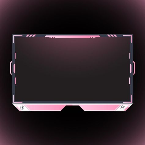 Live streaming pink facecam element desi... | Premium Vector #Freepik #vector #facecam #twitch-overlay #stream-overlay #gaming-frame Gaming Frame, 3d Overlay, Robot Background, Gaming Overlay, Overlays Twitch, Stream Background, Pink Overlay, Twitch Streaming Setup, Video Frame