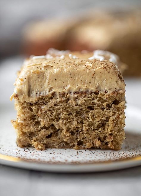 Banana Cake with Coffee Cream Cheese Frosting. | How Sweet It Is | Bloglovin’ Cake With Coffee Frosting, Coffee Frosting, Cake With Coffee, Coffee Icing, Coffee Desserts, Cold Cake, Powerful Pictures, Torte Cupcake, Banana Cake Recipe