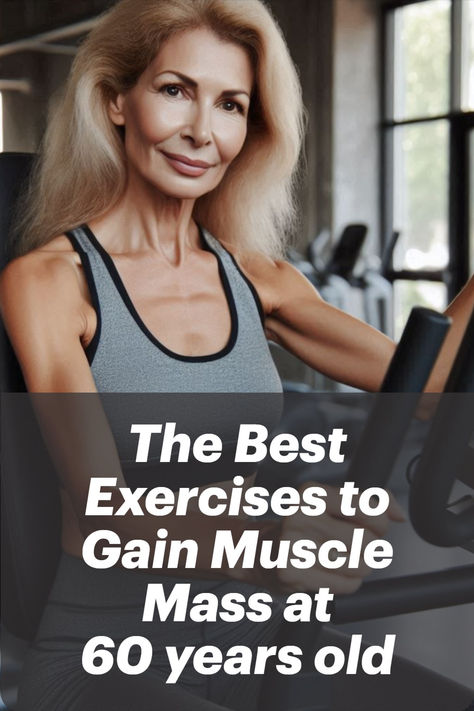 Discover the best exercise to gain muscle mass after 60. Resistance training improves strength and quality of life in women with sarcopenia. Prevent deterioration! Exercise For Muscle Gain For Women, Exercises To Gain Muscle For Women, Exercises To Gain Muscle, Yoga For Muscle Building, Muscle Gain Exercise, Gain Muscle Women, Gain Muscle Mass, Increase Muscle Mass, Best Exercise