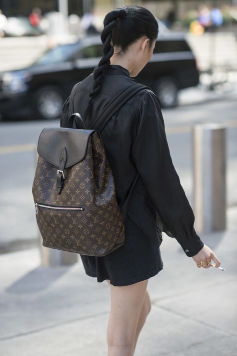 A Louis Vuitton backpack Tas Louis Vuitton, Tas Lv, Sac Louis Vuitton, Louis Vuitton Backpack, Fashion Tote Bag, Stylish Backpacks, Louis Vuitton Damier Azur, Cheap Handbags, Lv Handbags