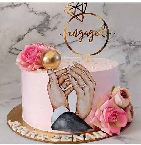 Cake Designs Engagement Indian, New Beginning Cake Ideas, Cake For Roka Ceremony, Engagement Cakes Simple, Simple Engagement Cake, Engagement Cake Images, Engagement Cake Designs, Diy Kids Party Decorations, Indian Wedding Cake