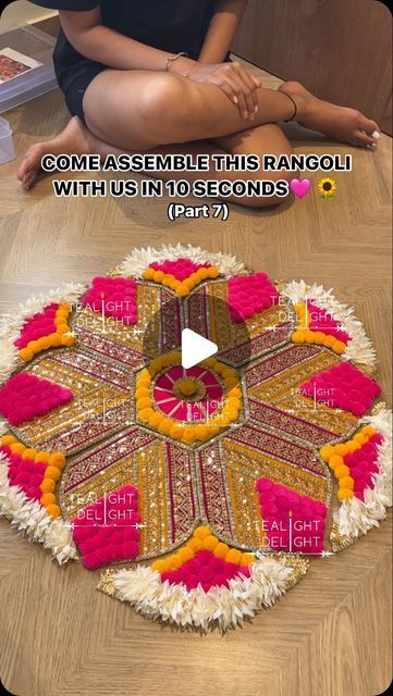 Dasara Decoration Ideas At Home, Diwali Party Decor, Handmade Rangoli, Flower Decoration For Ganpati, Ganpati Decor, Diy Festival, Rangoli Diwali, Decoration For Ganpati, Diwali Party