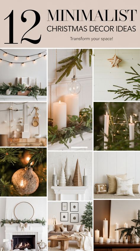 12 Minimalist Christmas Decor Ideas That Will Transform Your Home into a Cozy Retreat! January House Decor, Winter Dining Table Decor, Christmas Minimalist Decor, Subtle Christmas Decor, Minimalist Christmas Decor Ideas, After Christmas Winter Decor, Modern Minimalist Christmas, Chic Table Settings, Christmas Dining Table Decorations