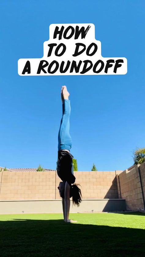 How To Do A Roundoff in 2022 | Gymnastics tricks, Gymnastics for beginners, Gymnastics workout How To Do A Front Limber, How To Do A Round Off, Gymnastics Hacks, Gymnastics Tricks For Beginners, Beginners Gymnastics, Easy Gymnastics Moves, Tricks Gymnastics, Tumbling Tips, How To Do Gymnastics