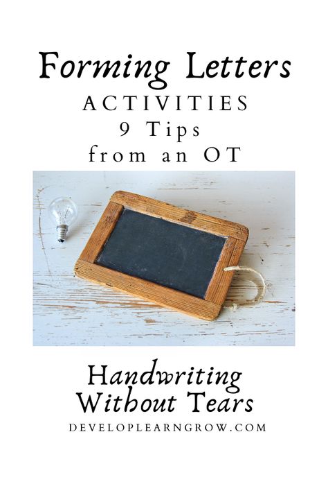 Teaching Letter Formation Preschool, Handwriting Spacing Activities, Teaching Handwriting Kindergarten, Teaching Letter Formation, Prek Handwriting Activities, Handwriting Activities Occupational Therapy, Handwriting Without Tears Activities, Handwriting Without Tears Letter Order, Hwt Activities