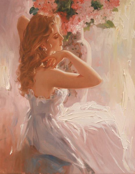 Original Painting, Morning Glow by Richard Johnson Richard S Johnson, Tableau Art, Romantic Art, Ethereal Art, Classical Art, Fantasy Illustration, Pretty Art, Art Sketchbook, Beautiful Paintings