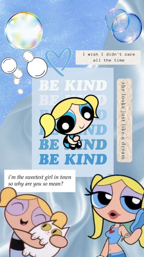 #bubbles #bubblesppg #powerpuffgirls #powerpuffgirlswallpaper #bubblescartoon #likeforlike #collage #wallpaper Bubble Powerpuff, Powerpuff Wallpaper, Bubbles Powerpuff, Power Puff Girls Bubbles, Collage Wallpaper, Powerpuff Girls, Sweet Girls, My Girl, Bubbles