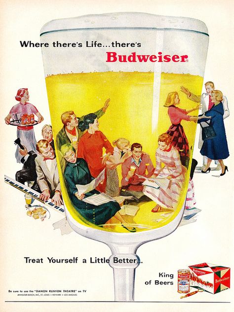 Giant Beer Glass, Beer Advertisement, Beer Ads, Beer Advertising, Beer Prints, Beer Ad, Budweiser Beer, Beer Poster, Old Advertisements