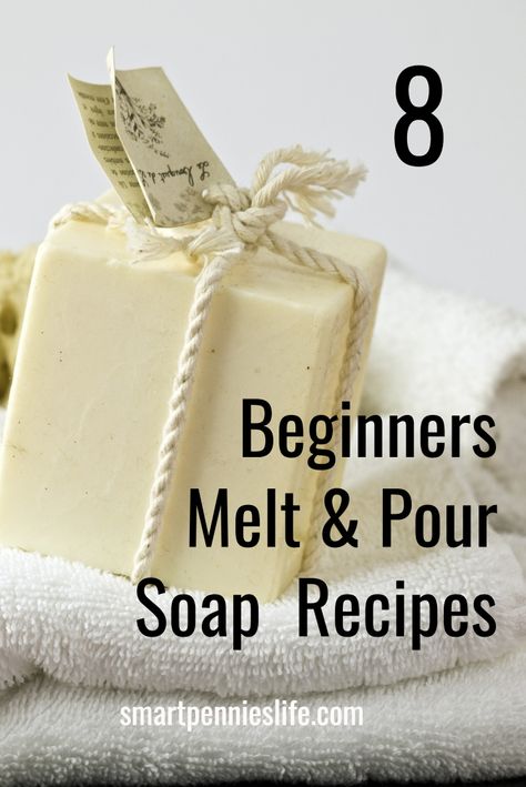 Soap Making Melt And Pour Recipes, Soap Melt And Pour Recipes, How To Make Homemade Soap Recipes, Melt And Pour Soap Base Recipes, Soap Making With Soap Base, Homemade Soap Recipe, Diy Melt And Pour Soap Ideas, Home Made Soap Ideas, Easy Soap Making