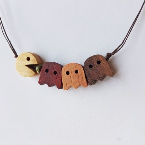 Olive Jewelry, Wooden Jewelery, Wood Jewelery, Bijoux Fil Aluminium, Scrap Wood Projects, Wooden Accessories, Wood Project, Wooden Necklace, Wooden Projects