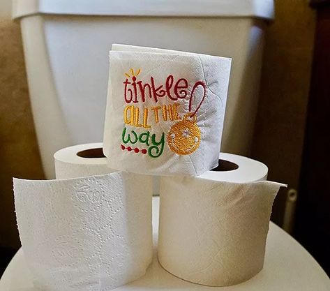 How to Embroider on Toilet Paper: Complete Tutorial & Tips Toilet Paper Origami, Hooping Tutorials, Embroidered Toilet Paper, Christmas Toilet Paper, Brother Embroidery Machine, Embroidery Tips, Memory Crafts, Paper Ideas, Machine Embroidery Projects