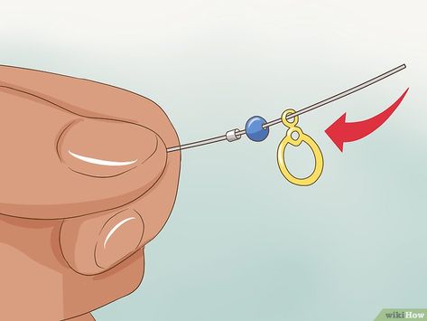 4 Ways to Make a Beaded Bracelet - wikiHow Adjustable Bracelet Diy, Make A Beaded Bracelet, Beads To Make Bracelets, Rings To Make, Zipper Bracelet, Make Bracelet, Needle Nose Pliers, Blue Wedding Rings, Jewelry Hacks