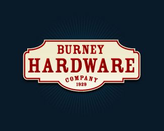 Burney Hardware Hardware Logo Design, Hardware Store Logo, Vintage Hardware Store, Old Logo Design Vintage, Old Shop Sign, Old Signage Vintage, Branding Workshop, Vintage General Store Sign, Vintage Bait Shop Signs