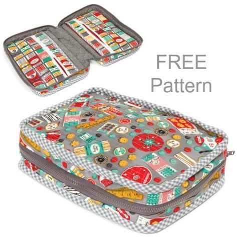 Crafting Table, Sewing Case, Bag Sewing Pattern, Project Bags, Sewing Instructions, Modern Bag, Sew Ins, Sewing Tutorials Free, Beginner Sewing Projects Easy