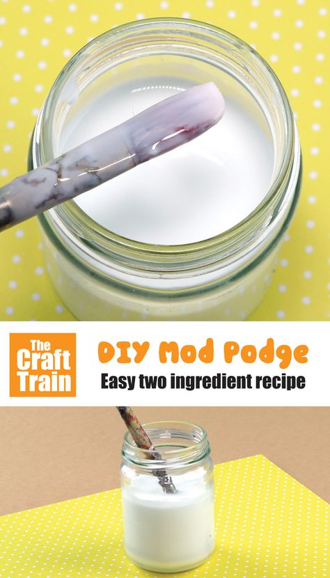 Mod Podge Paper Mache, Diy Mod Podge Recipe, Modge Podge Recipe, Mod Podge Recipe, Home Made Mod Podge, Diy Dough, Paper Flowers Making, Paper Mache Recipe, Art Recipes