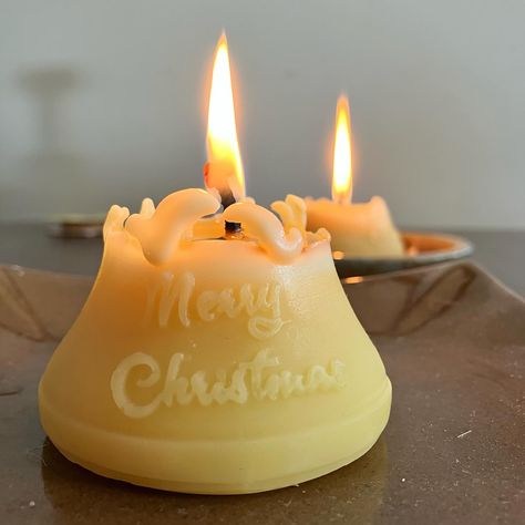 Loving the detail on this Christmas Bell beeswax candle mid-burn. Every hour you burn one of our candles reveals different things to enjoy about them. Would love to see photos of your beehive candles and honeycomb cube candles in the comments 👇 #lifeisshort #burnyourcandles Beeswax Candle, Christmas Bell, Beeswax Candles, Christmas Bells, Life Is Short, Bee Hive, Honeycomb, Candles, Christmas