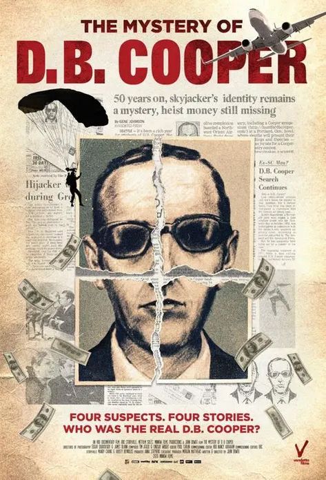 DB Cooper Poster Loki Db Cooper, Cooper Black Poster, D B Cooper, Db Cooper, Old Apple Logo, Indiana Jones 5 Poster, Indiana Jones Movie Poster, Alice Cooper Poster, Colorized Historical Photos