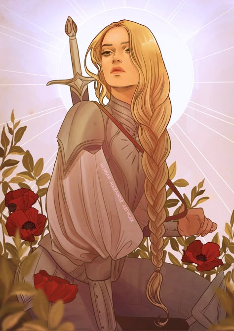 Hannah Alexander Artwork, Hannah Alexander, Female Knight, Arte Fantasy, Throne Of Glass, Sarah J, Dnd Characters, Character Inspo, Character Portraits