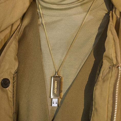 AMBUSH® on Instagram: “#AMBUSH AW2019 COLLECTION sterling silver 16GB USB PENTDANT comes in gold and silver in two sizes. . Now avail at our WEBSITE and WORKSHOP” Ambush Jewelry, Women Trends, Gold And Silver, Dog Tag Necklace, Pendant Necklace, Sterling Silver, Pendant, Silver, Gold