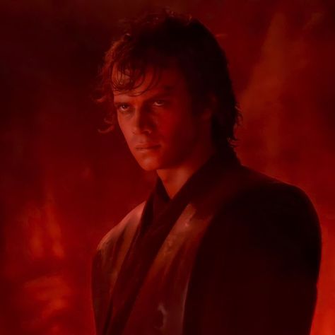 Anakin Mustafar, Anakin Skywalker Mustafar, Red Star Wars Aesthetic, Clone Wars Anakin Icon, Anakin Comic Icons, Anakin Skywalker Pfp Icon, Sidewalks And Skeletons, Anakin Skywalker Icons Aesthetic, Red Star Wars