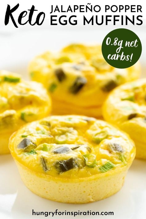 Keto Jalapeño Popper Egg Muffins Keto Jalapeno, Keto Muffin Recipe, Best Keto Breakfast, Egg Cups Breakfast, Low Carb Muffins, Keto Recipes Breakfast, Low Carb Snack, Simple Keto, Carb Snacks